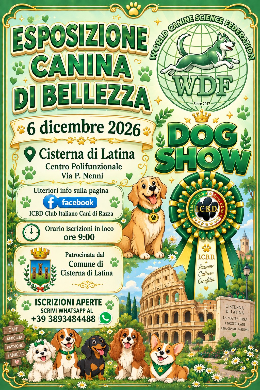 Locandina International Dog Show Cisterna IV° 2026
